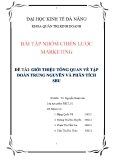 Tiểu luận: Giới thiệu tổng quan về tập đoàn Trung Nguyên và phân tích SBU