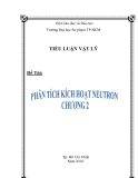 Tiểu luận: Phân tích kích hoạt Neutron