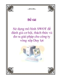 Đề tài: Sử dụng mô hình SWOT để đánh giá cơ hội, thách thức và đưa ra giải pháp cho công ty võng xếp Duy Lợi