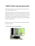 Thiết kế chiếu sáng theo phong thủy  