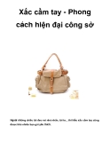 Xắc cầm tay - Phong cách hiện đại công sở  