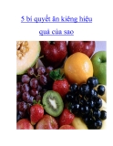 5 bí quyết ăn kiêng hiệu quả của sao