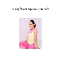 Bí quyết làm đẹp của Kim Hiền   