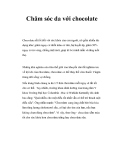 Chăm sóc da với chocolate 