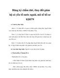 Đăng ký chấm dứt, thay đổi giám hộ có yếu tố nước ngoài, mã số hồ sơ 028579