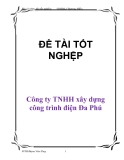 Báo cáo tốt nghiệp: Công ty TNHH xây dựng công trình điện Đa Phú