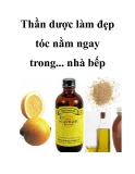 Thần dược làm đẹp tóc nằm ngay trong... nhà bếp