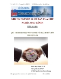 Tiểu luận: Quá trình gia nhập WTO - Cơ hội và thách thức đối với Việt Nam