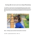 Hướng dẫn tút ảnh xinh hơn bằng Photoshop 