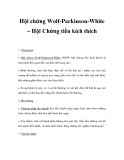 Hội chứng Wolf-Parkinson-White – Hội Chứng tiền kích thích 