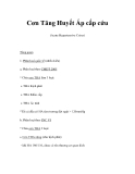 Cơn Tăng Huyết Áp cấp cứu(Acute Hypertensive Crises) 