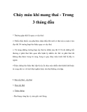 Chảy máu khi mang thai - Trong 3 tháng đầu 