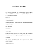 Phá thai an toàn 