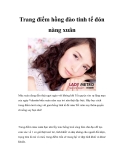 Trang điểm hồng đào tinh tế đón nàng xuân