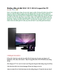 Hướng dẫn cài đặt MAC OS X 10.5.6 Leopard for PC