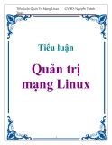 Tiểu luận: Quản trị mạng Linux