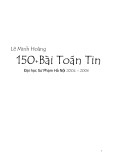 150 Bài Toán Tin Đại học Sư Phạm Hà Nội 2004 – 2006  phần 1