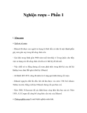 Nghiện rượu – Phần 1 