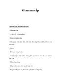 Glaucom cấpGlaucoma góc đóng nguyên phát  