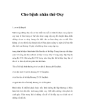 Tài liệu Cho bệnh nhân thở Oxy 