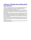 AntiFreeze - Giải pháp cứu trợ hiệu quả khi máy tính bị treo