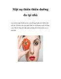Mặt nạ thiên thiên dưỡng da tại nhà  