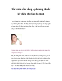 Sắc màu cầu vồng - phương thuốc kỳ diệu cho làn da mụn  