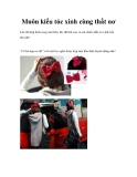 Muôn kiểu tóc xinh cùng thắt nơ