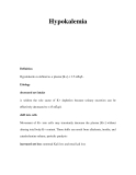 Hypokalemia 