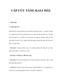 CẤP CỨU TĂNG KALI MÁU 