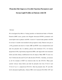 Pistachio Diet Improves Erectile Function Parameters and Serum Lipid Profiles in Patients with ED
