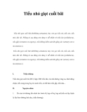 Tiểu nhỏ giọt cuối bãi 