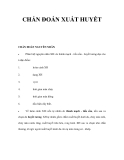 CHẨN ĐOÁN XUẤT HUYẾT 