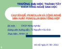 Báo cáo chuyên đề: PENICILLIN VÀ CÔNG NGHỆ SẢN XUẤT PENICILLIN BÁN TỔNG HỢP