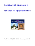 Tìm hiểu chi tiết Văn tế nghĩa sĩ Cần Giuộc 