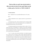 Thủ tục thẩm tra quyết toán chi phí chuẩn bị đầu tư của dự án bị hủy bỏ theo quyết định của cấp có thẩm quyền; Mã số hồ sơ T-BPC-011840-TT
