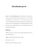 Myasthenia gravis 