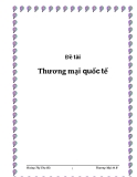 Đề tài: Thương mại quốc tế