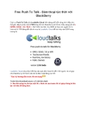 Free Push To Talk - Đàm thoại tức thời với BlackBerry 