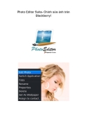Photo Editor Suite- Chỉnh sửa ảnh trên Blackberry