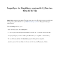SugarSync for BlackBerry updated 2.0  