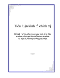  Đề tài : Vai trò, thực trạng của kinh tế tư bản tư nhân, đánh giá kinh tế tư bản tư nhân và một số phương hướng giải pháp.