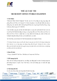 THỂ LỆ CUỘC THI MICROSOFT OFFICE WORLD CHAMPION 