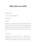 Bệnh thiếu men G6PD 