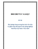 Đề tài:  Giải pháp tăng cường thu hút vốn đầu tư gián tiếp cho quá trình công nghiệp hoá hiện đại hoá ở Việt nam