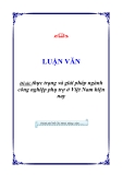 Đề tài: thực trạng và giải pháp ngành công nghiệp phụ trợ ở Việt Nam hiện nay