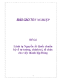 Đề tài: Lãnh tụ Nguyễn Ái Quốc chuẩn bị về tư tưởng, chính trị, tổ chức cho việc thành lập Đảng