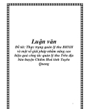 Đề tài: Thực trạng quản lý thu BHXH và một số giải pháp nhằm nâng cao hiệu quả công tác quản lý thu Trên địa bàn huyện Chiêm Hoá tỉnh Tuyên Quang