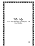 Đề tài: THỰC TRẠNG QUAN HỆ THƯƠNG MẠI VIỆT NAM - NHẬT BẢN