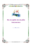 Báo cáo nghiên cứu sản phẩm bancassurance